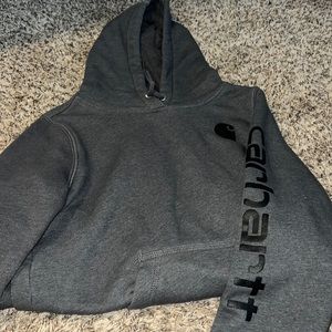 Dark grey carhartt hoodie
